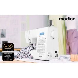 Máquina de coser digital - MEDION - SD 36 - 38W - 270 puntadas - 700 rpm - LED - Blanco Máquina de coser digital - MEDION - SD 36 - 38W - 270 puntadas - 700 rpm - LED - Blanco