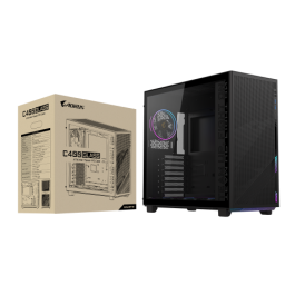 Gigabyte Aorus C400 Glass Midi Tower ATX Negro con Panel de Vidrio Templado, 3 Ventiladores ARGB Incluidos, USB 3.2 Tipo C, 28300-AC400-2CKR