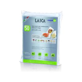 Laica Bolsas de Conservación al Vacío 20x28 cm, Paquete de 50, vt3504 - Alimentos Frescos Más Tiempo, Sin BPA