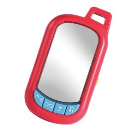 Tachan Teléfono Bebé Interactivo con Espejo, Filtros para Selfies (Nariz Perro, Orejas Gato) y 7 Melodías para +6 Meses. Incluye Pilas AAA.