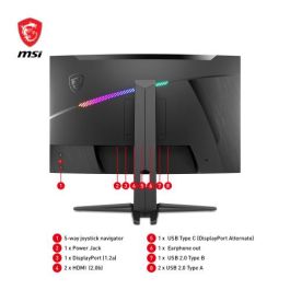 Msi Monitor Gaming MAG 275CQRF 27 Pulgadas Curvo IPS 170Hz WQHD 1ms Negro