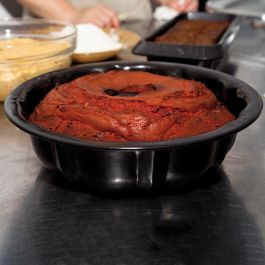 Quid Molde Savarin Sweet Grey Acero Pintado Antiadherente 24x8 cm