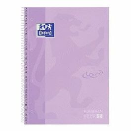 Cuaderno Oxford EUROPEANBOOK 1 Lavanda Pastel A4+ 80 Hojas 5 Piezas (2 Unidades)