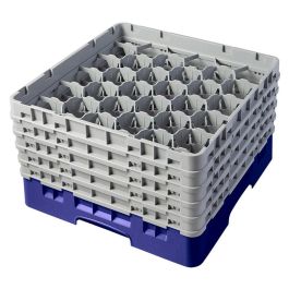CAMBRO - 30S958-186 - Cesta de lavado 30 comp. 5 alturas - 7,84 cm Ø máx. - alt. máx. 25,8 cm - 50 x 50 x 30,8 cm - Azul marino Precio: 113.69000038. SKU: B197GKMAKA