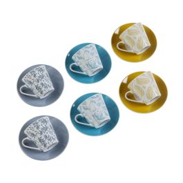 Set 6 Tazas de Café Izabela Versa, Porcelana - 5.8x6 cm (2 Unidades)