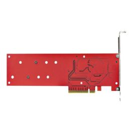 StarTech.com B Tarjeta PCIe 4.0 Dual para 2 SSDs M.2 NVMe/AHCI, hasta 7.8 GB/s por unidad, compatible con RAID 0, 1 y JBOD