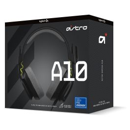 Logitech Auriculares Gaming A10 Astro con Micrófono Boom - Cableado, Estéreo, para PC, Mac, Consolas, Negro