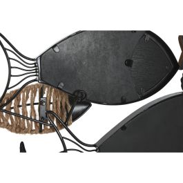 Espejo de pared Home ESPRIT Negro Natural Peces 83 x 5,5 x 36 cm Espejo de pared Home ESPRIT Negro Natural Peces 83 x 5,5 x 36 cm