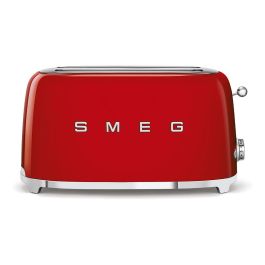 Smeg TSF02RDEU Tostador 4 Rebanadas, Rojo, Acero Inoxidable, Control por Botones, 1500W, Funciones Descongelar y Recalentar, Ranuras Largas Precio: 245.50000002. SKU: S7601930