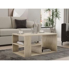 Mesa de centro rectangular EROS de travertino - 80 x 50 x 40 cm - CAL1738350732989