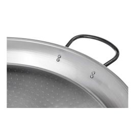 Vaello Paellera Tradicional de Acero Pulido Ø60 cm para 20 Personas