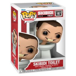 Funko Pop! 88836 Figura Coleccionable de Skibidi Toilet - Cabeza Humana de Inodoro del Fenómeno Viral, 9.5 cm