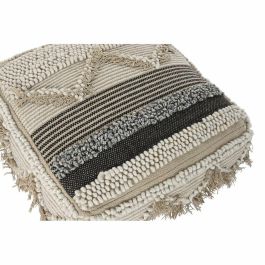 Cojin Suelo Boho DKD Home Decor Marron Negro 60 x 25 x 60 cm