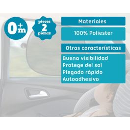 KioKids Parasol Para Coche Negro
