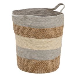 Juego de Cestos Natural Gris Fibra natural 48 x 48 x 42 cm (3 Piezas)