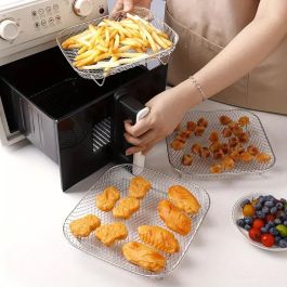 Inde Rejilla para Freidora de Aire Apilable Cuadrada 20 cm (12 Unidades) Inde Rejilla para Freidora de Aire Apilable Cuadrada 20 cm (12 Unidades)