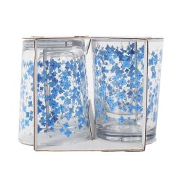 Set de 4 Vasos para Sidra de 520 cc con Diseño de Flores - LAV (6 Cajas) Set de 4 Vasos para Sidra de 520 cc con Diseño de Flores - LAV (6 Cajas)
