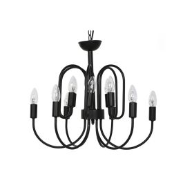 Lampara Techo Vintage DKD Home Decor Negro 54 x 46 x 54 cm Lampara Techo Vintage DKD Home Decor Negro 54 x 46 x 54 cm