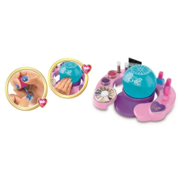 Clementoni Estudio de Uñas Cool Nail Art Se Abre y Se Cierra Incluye Muchos Accesorios 38,5x28,5x7,8 cm