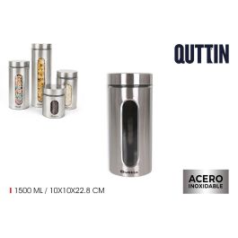 Tarro de vidrio y acero Quttin 1500 ml (12 Unidades) Precio: 31.50000018. SKU: B1AQFDWCW5