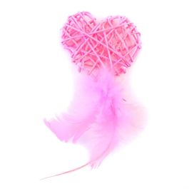 Freedog Corazón con Plumero 13 x 6.5 cm Rosa Precio: 2.50000036. SKU: B1EQTR78FP