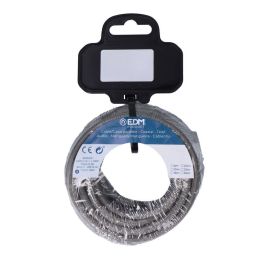 Edm Carrete Cable Cordón Tubular H03VV-F 2 x 0,75 mm² Gris Oscuro, 5 m