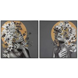 Cuadro Home ESPRIT Flores Moderno 100 x 3,5 x 100 cm (2 Unidades) Precio: 132.79000042. SKU: B1DCKPHJ3S