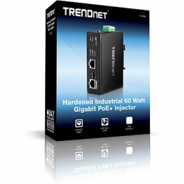 Inyector PoE Trendnet TI-IG60 1000 Mbit/s Negro Inyector PoE Trendnet TI-IG60 1000 Mbit/s Negro