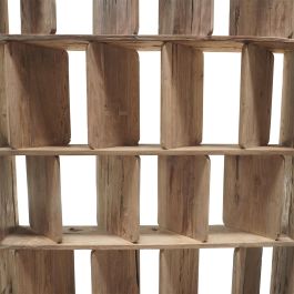 DKD Home Decor Indo 2c25 Estantería Moderno Teca Reciclada Natural 124 x 20 x 210 cm