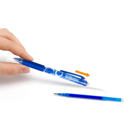 Q-connect Recambio Bolígrafo Retractil KF11058 Borrable Azul Caja de 3 Unidades