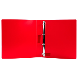 Liderpapel Carpeta 4 Anillas 25 mm Mixtas Polipropileno DIN A4 Rojo Translucido