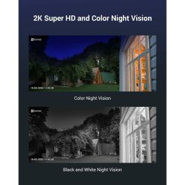 EZVIZ EB8 4G Cámara de seguridad IP Interior/Exterior 3MP 2304x1296px Inalámbrica Visión Nocturna IR con Batería y GPS