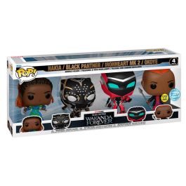 FUNKO Blister 4 figuras POP Marvel Black Panther Wakanda Forever Exclusive Nakia, Black Panther, Ironheart Mk2 & Okoye Precio: 47.49999958. SKU: B14BBTKS8Z