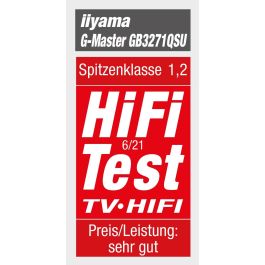 Iiyama GB3271QSU-B1 Monitor Gaming 32" G-MASTER QHD 2560x1440 1ms 165Hz FreeSync Premium