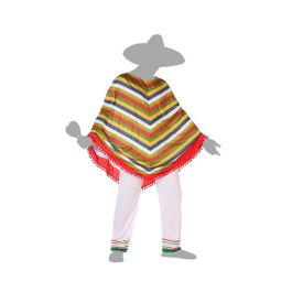 Disfraz Mejicano Hombre Adulto Poncho Talla XL