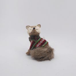 DKD Home Decor Figura Decorativa de Navidad con Diseño Alpino de Zorrito, Poliéster Marrón y Rojo, 18x21x16 cm (Pack de 2) DKD Home Decor Figura Decorativa de Navidad con Diseño Alpino de Zorrito, Poliéster Marrón y Rojo, 18x21x16 cm (Pack de 2)