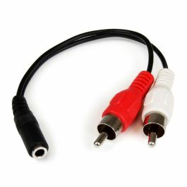 Startech Cable Audio/Video 15 cm Minijack 3.5mm Hembra a RCA Macho