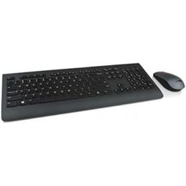 Lenovo 4X30H56823 Combo Teclado y Ratón Inalámbrico RF Español Completo, 1600 DPI Láser, Anti-derrames, Negro, para Oficina
