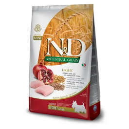 Farmina N&D Dog Ancestral Light Mini - Comida para perros, 2.5 kg Precio: 26.59536. SKU: B1DMT2AHTT