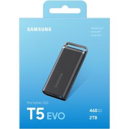 Samsung MU-PH2T0S/EU Disco SSD Externo Portátil 2TB USB 3.2 hasta 460 MB/s Negro, resistente, compatible Mac/PC/Android/Consolas