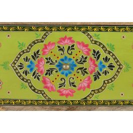 Giner y Colomer Mueble Mango Macizo 14 Cajones Pintados a Mano Multicolor 90x120 cm