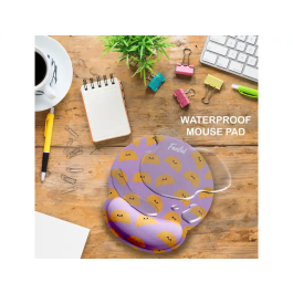 Wondee Alfombrilla de ratón ergonómica con reposamuñecas de gel 250x230 mm