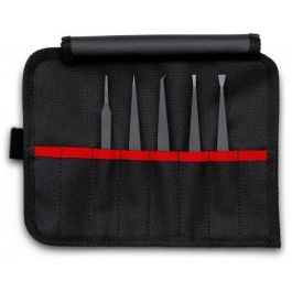 Knipex 92 00 05 ESD - Set de Pinzas de Plástico ESD 5 Piezas, Puntas Planas, Puntiagudas, Curvas y Rectas Precio: 55.59000029. SKU: B1JA9JPZ7L