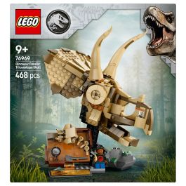 Lego Jurassic World 76969 Fósiles de dinosaurios: Cráneo de triceratops - Juego para niños de 9 años
