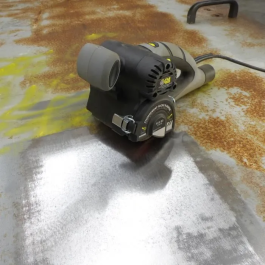 Fartools Renovador Multimaterial Compacto 420W Cepillo Abatible Ø80mm para Madera Metal Piedra Hormigón Velocidad Variable