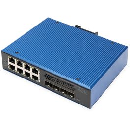 Digitus DN-651160 Switch Industrial Gigabit Ethernet Gestionado L3 8 Puertos + 4 SFP+ 10G Uplink
