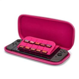Power A NSCS0086-01 Estuche Protector Compacto para Nintendo Switch, Switch OLED, Switch Lite - Tie Dye Charizard, Portátil con Soporte de Juego y Almacenamiento para 10 Tarjetas