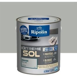 Pintura para pisos interiores y exteriores RIPOLIN - Gravel Ral 7035 Satin, 2,5L