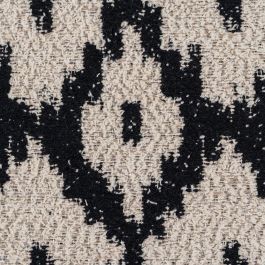 Cojín Blanco y Negro Algodón / Poliéster 40 X 60 cm