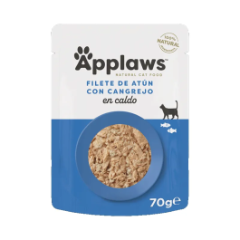 Applaws Gato Atún y Cangrejo en Caldo, Pack de 12 Sobres de 70 gr Precio: 15.6899996. SKU: B19XASTDZ4